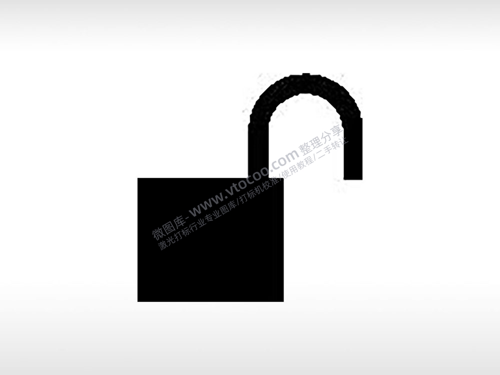 解锁公共标志生活日常公共图标系列布告栏黑色白色