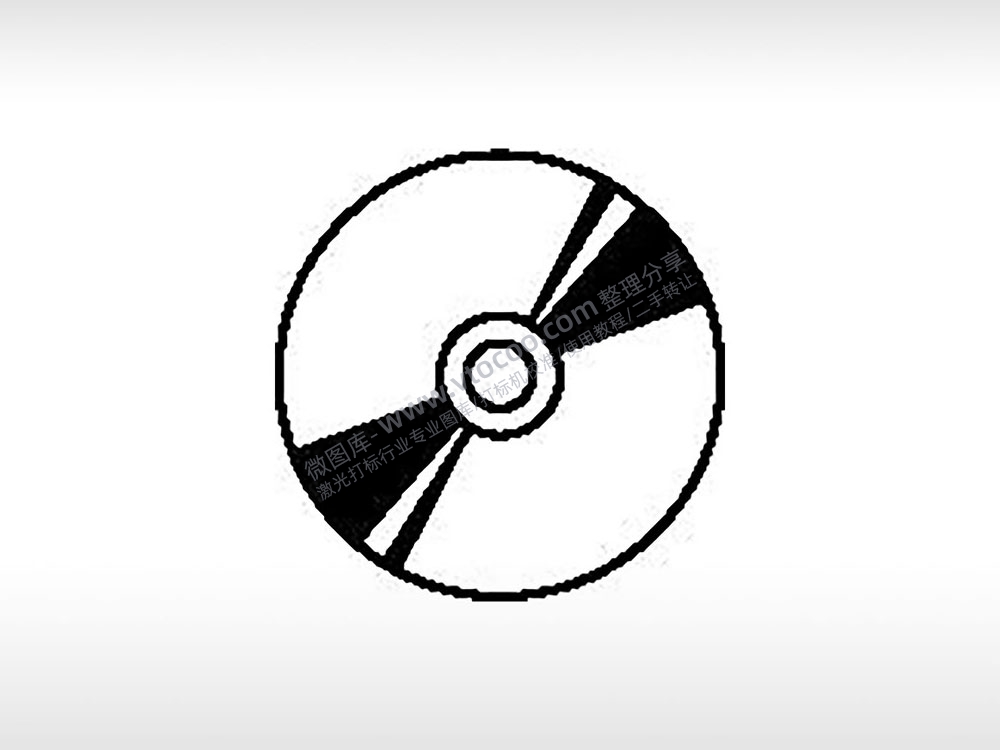 光盘公共标志生活日常公共图标系列布告栏黑色白色