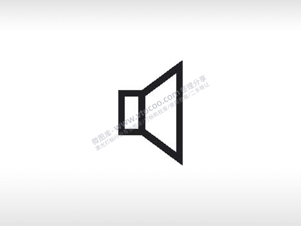 声音图标公共标志生活日常公共图标系列布告栏黑色白色