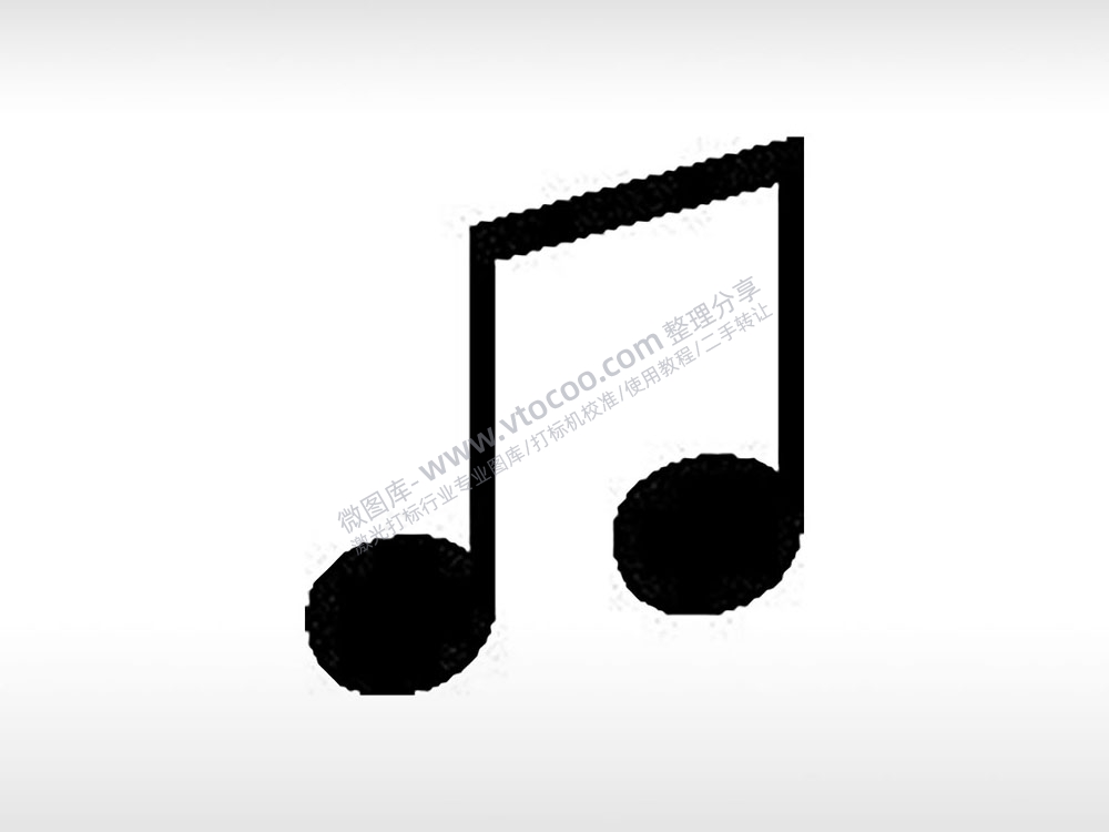 音乐符号音符公共标志生活日常公共图标系列布告栏黑色白色