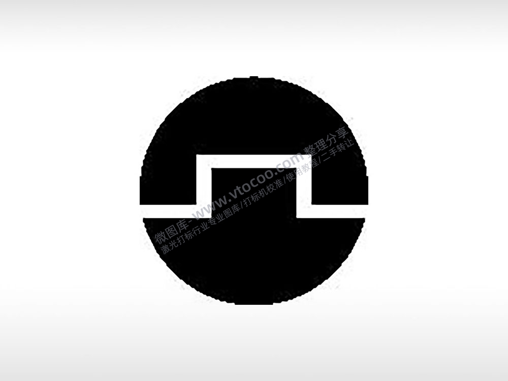 外圆内方长城公共标志生活日常公共图标系列布告栏黑色白色