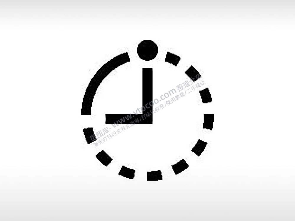 时钟图标公共标志生活日常公共图标系列布告栏黑色白色