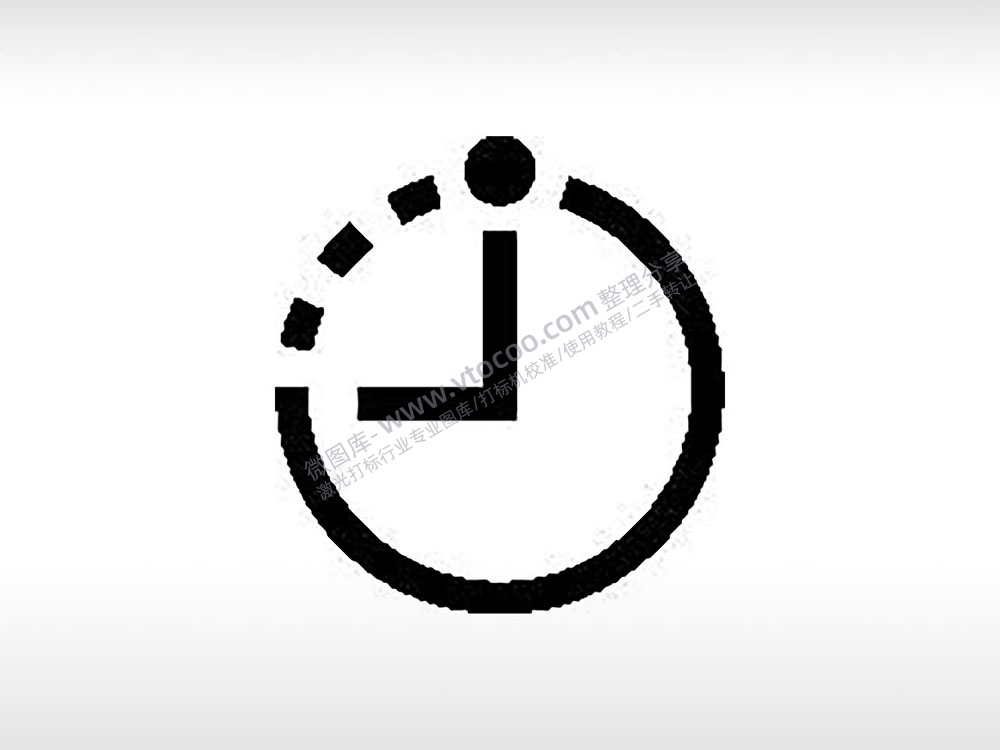 时钟图标公共标志生活日常公共图标系列布告栏黑色白色