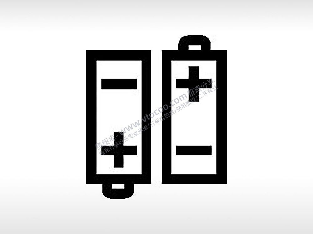 电池符号公共标志生活日常公共图标系列布告栏黑色白色