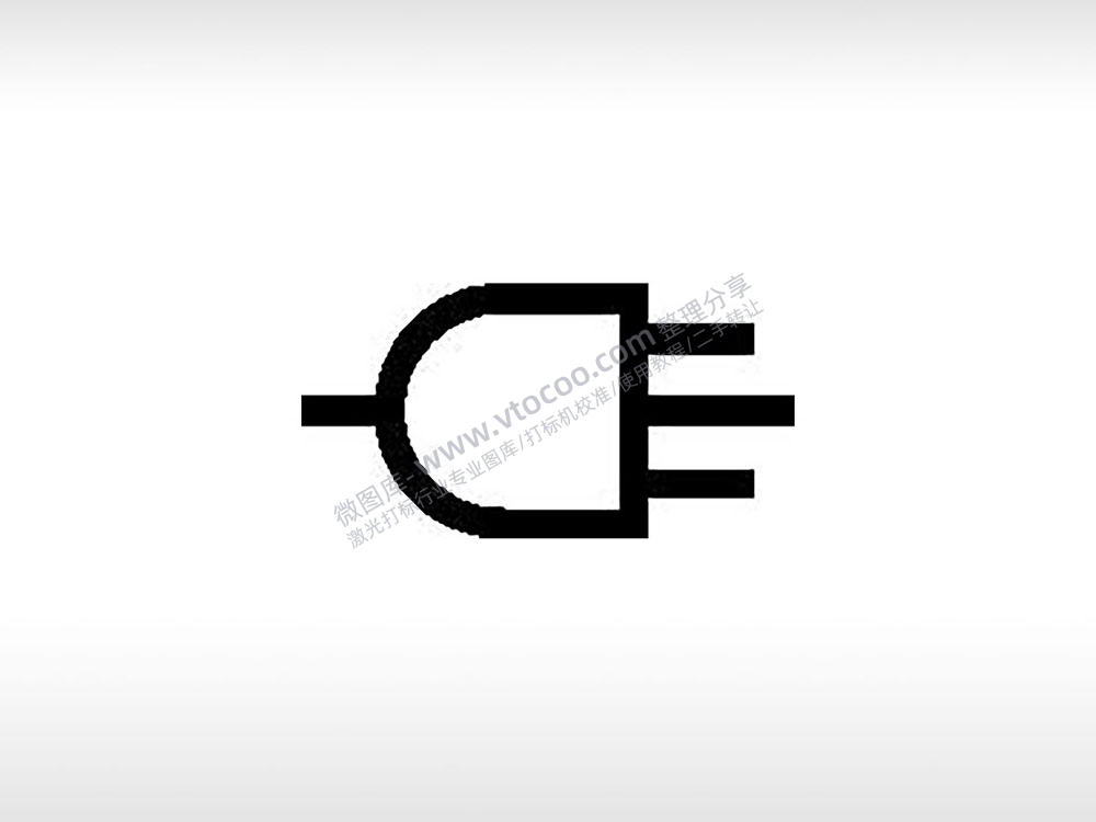 三头插头公共标志生活日常公共图标系列布告栏黑色白色