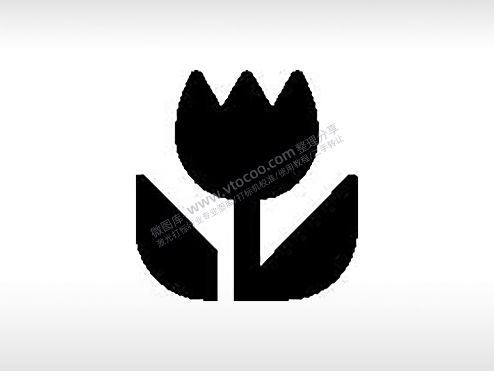 花朵公共标志生活日常公共图标系列布告栏黑色白色