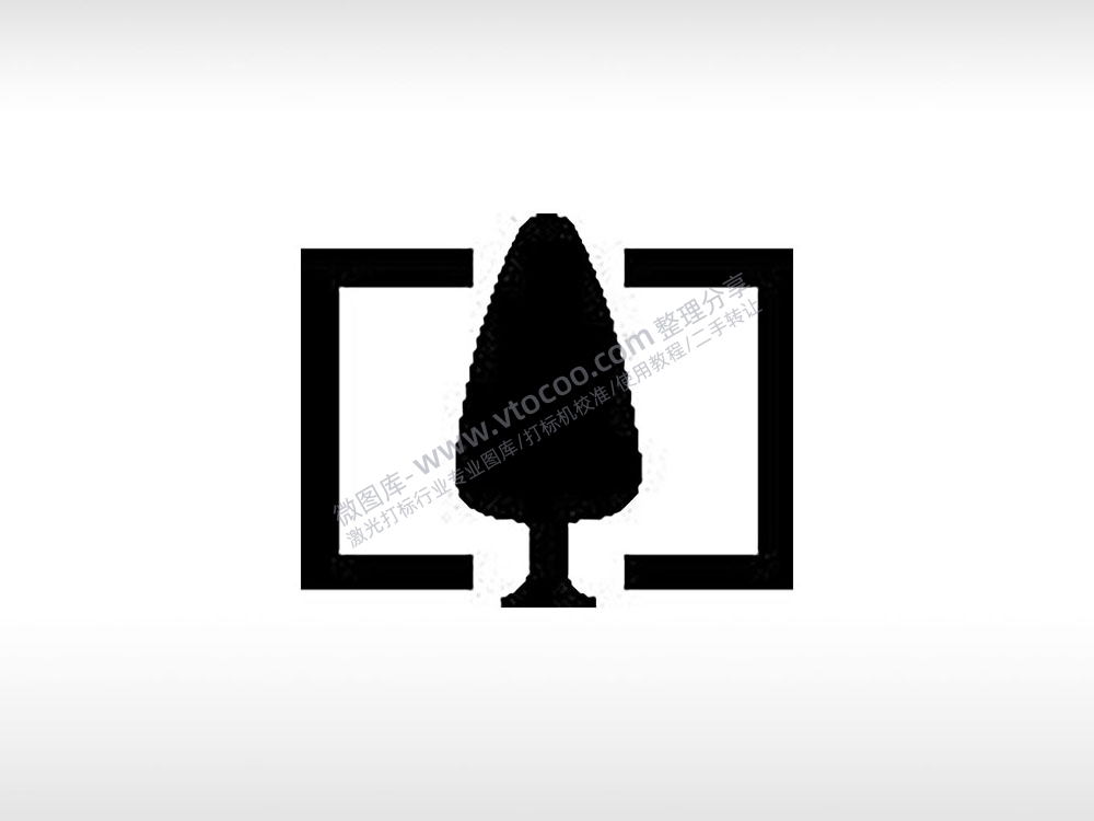 树图标公共标志生活日常公共图标系列布告栏黑色白色