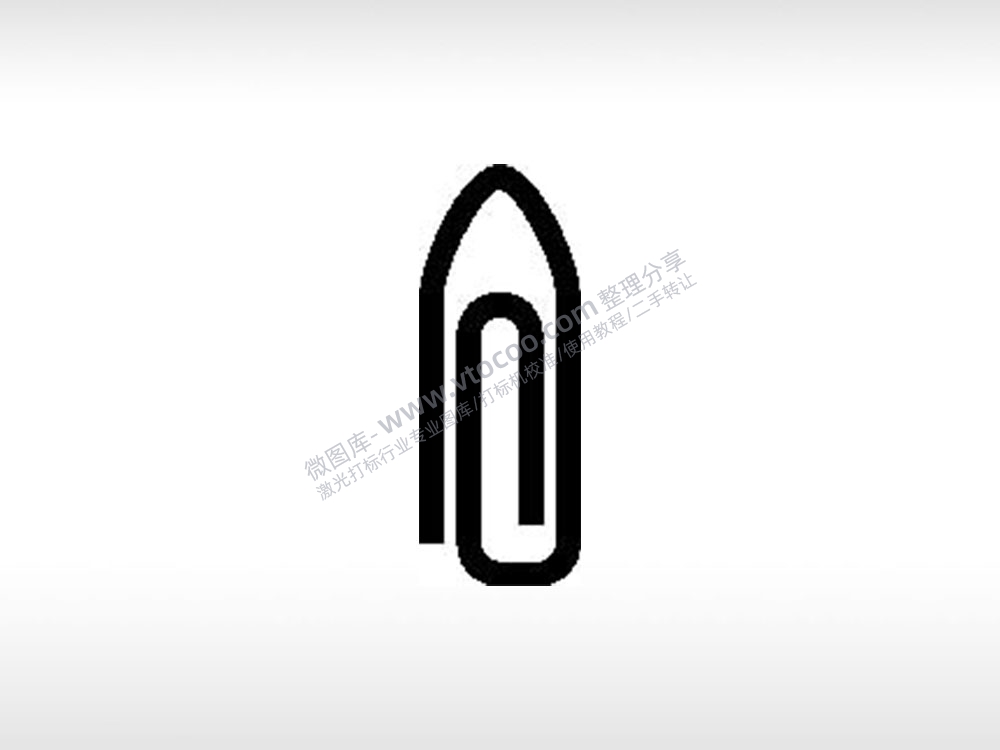 回形针图标公共标志生活日常公共图标系列布告栏黑色白色