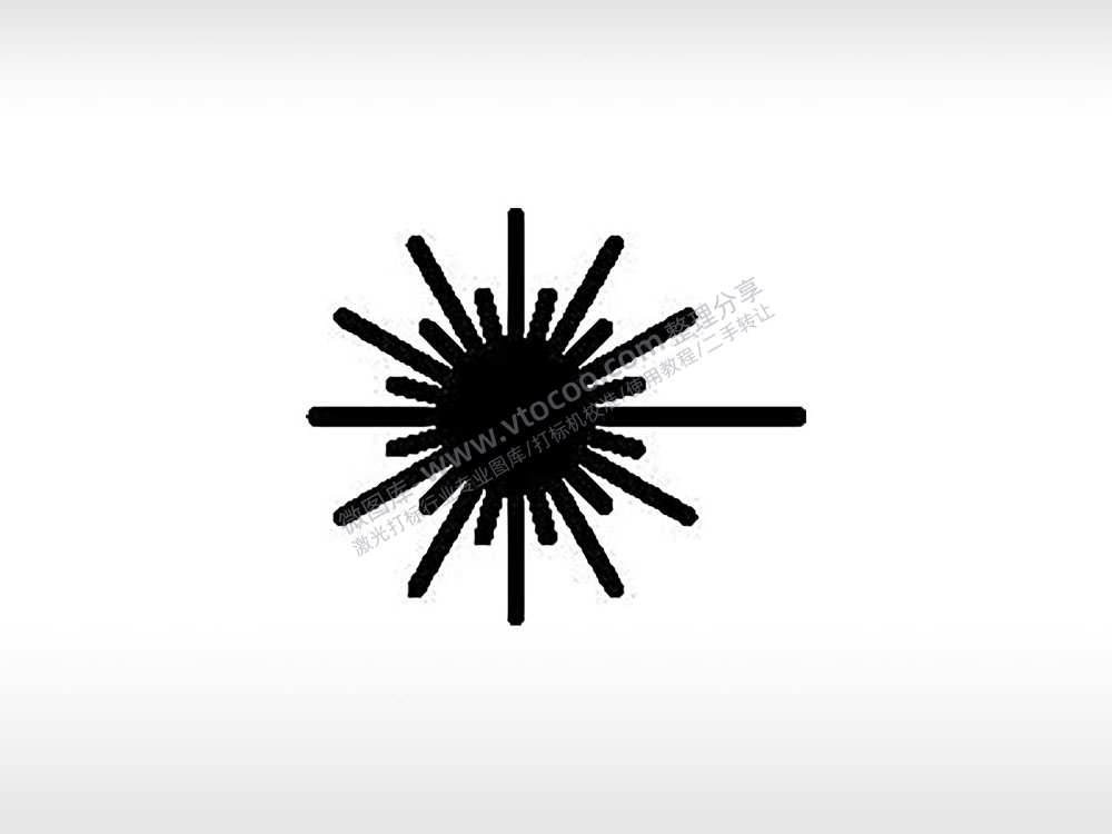 太阳激光公共标志生活日常公共图标系列布告栏黑色白色