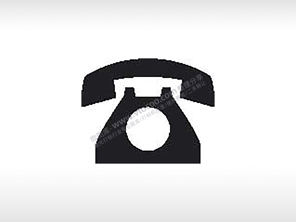 固定电话座机公共标志生活日常公共图标系列布告栏黑色白色