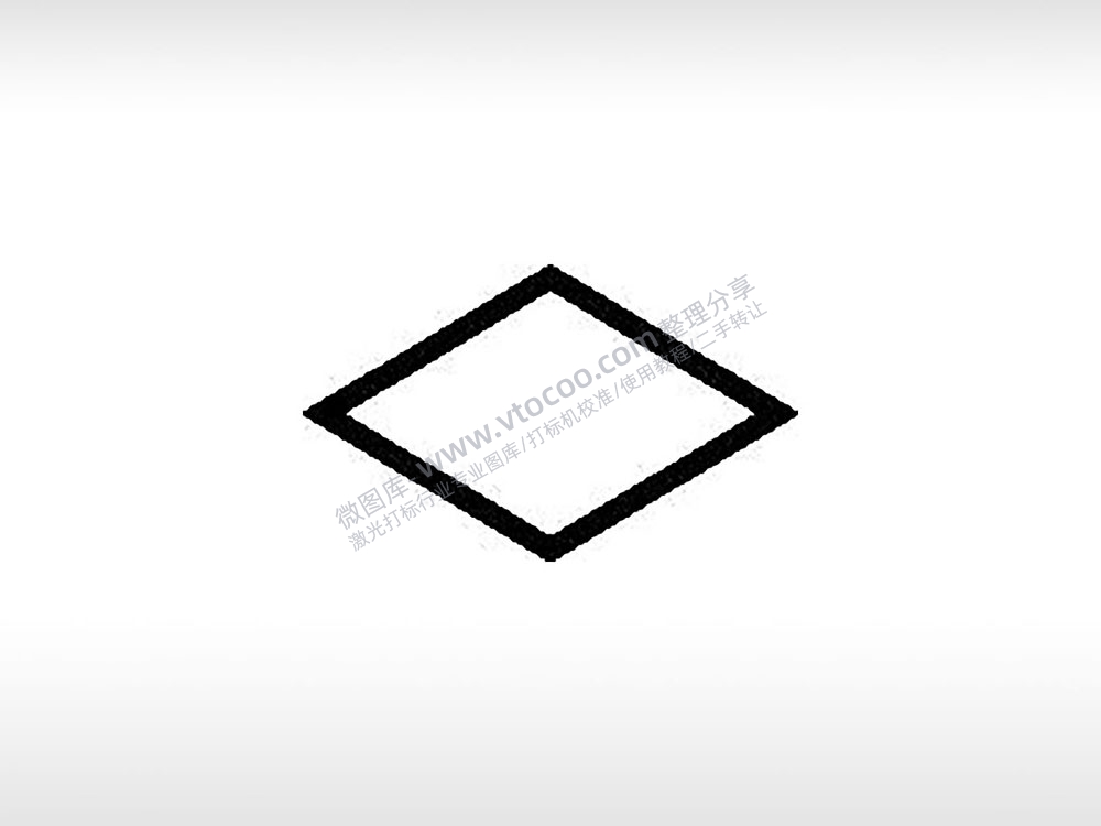 菱形形状公共标志生活日常公共图标系列布告栏黑色白色