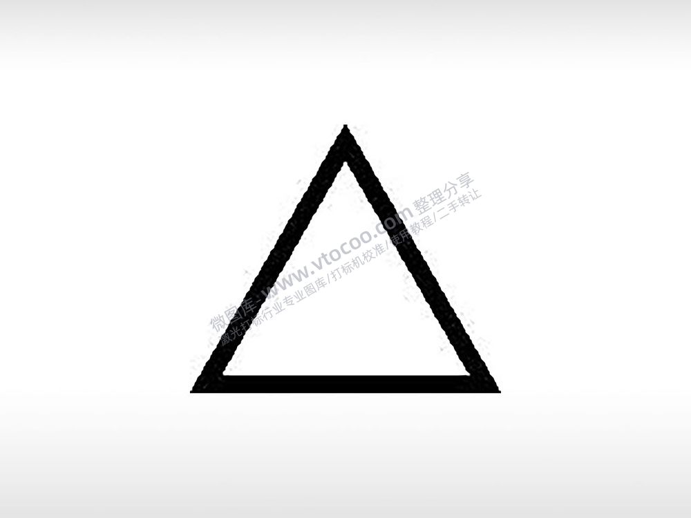 三角形形状公共标志生活日常公共图标系列布告栏黑色白色