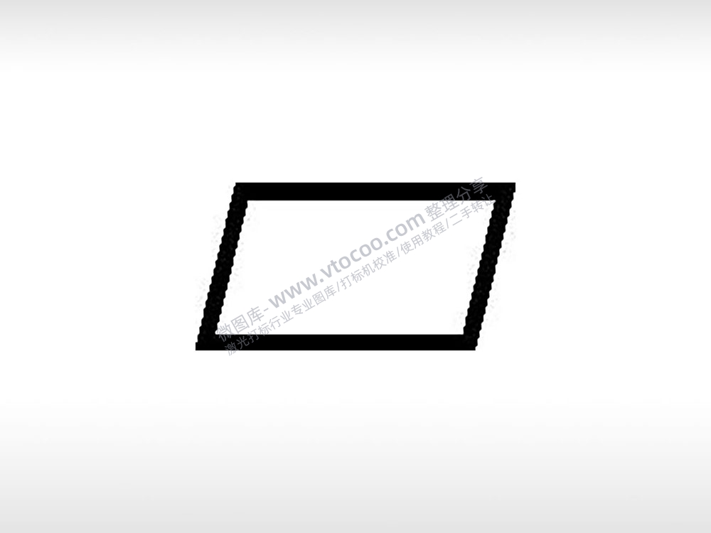 平行四边形状公共标志生活日常公共图标系列布告栏黑色白色