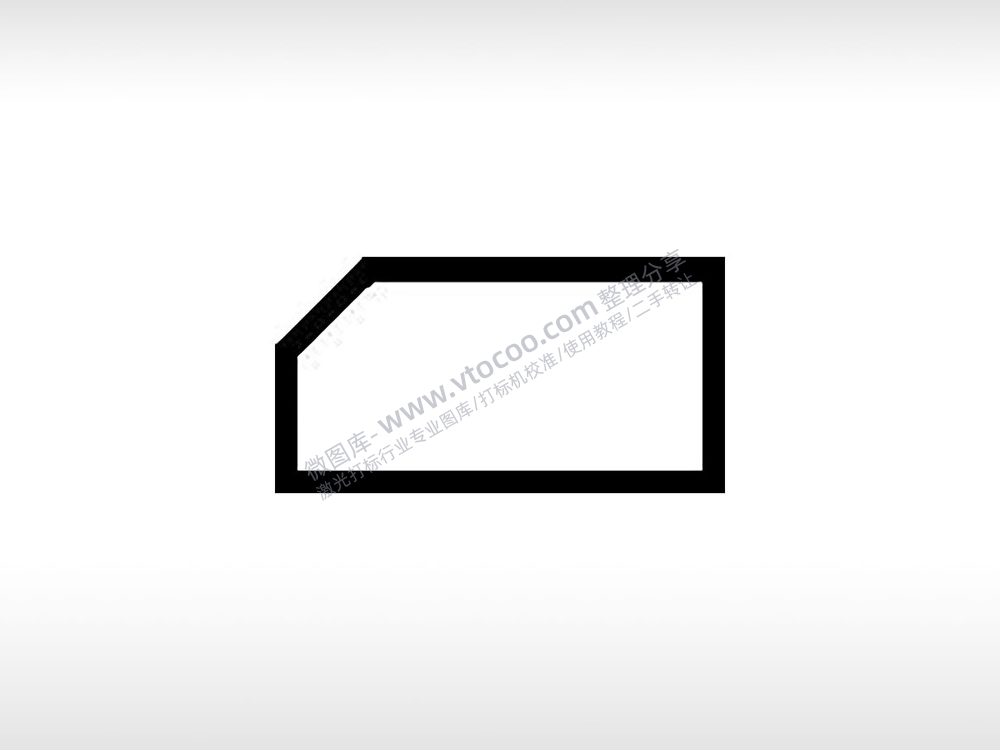 缺口长方形公共标志生活日常公共图标系列布告栏黑色白色