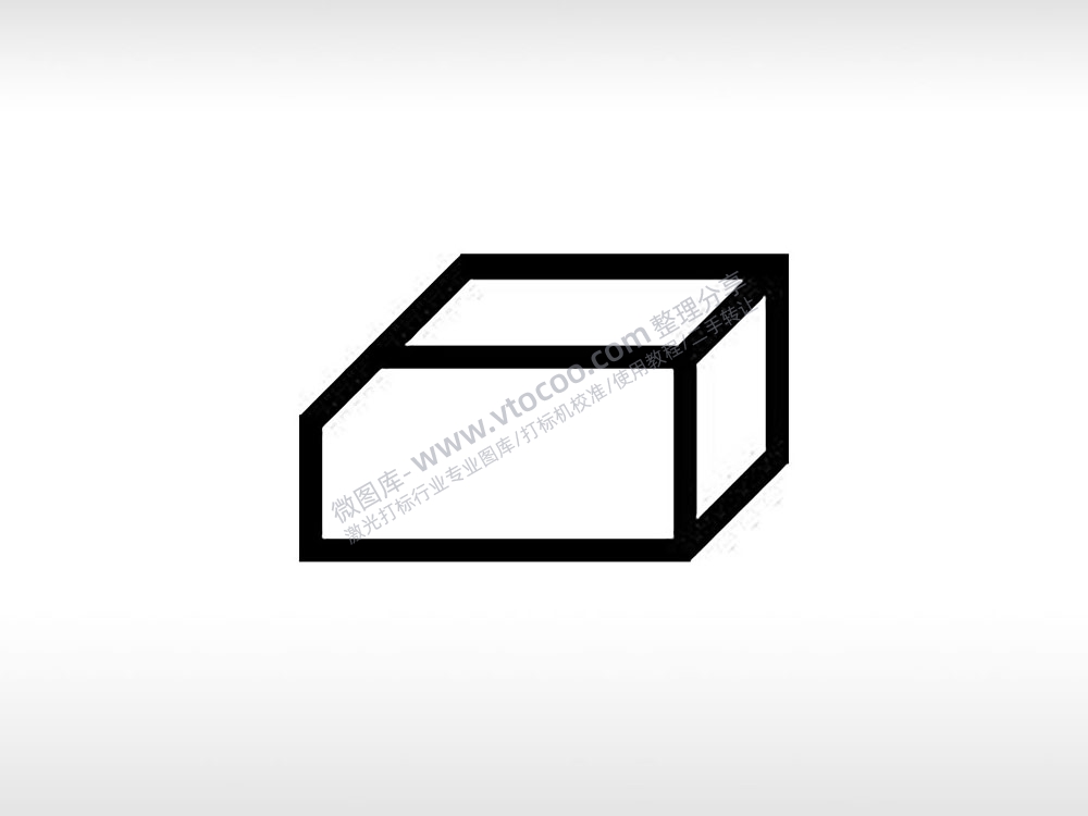 缺口长方体公共标志生活日常公共图标系列布告栏黑色白色
