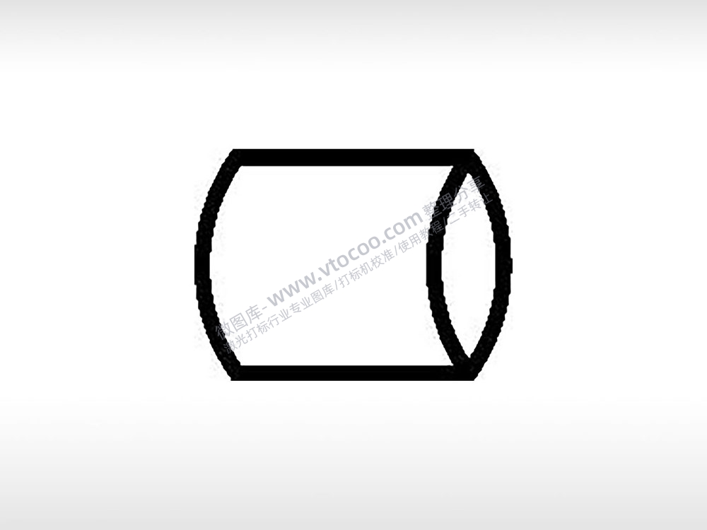 圆柱简笔画公共标志生活日常公共图标系列布告栏黑色白色