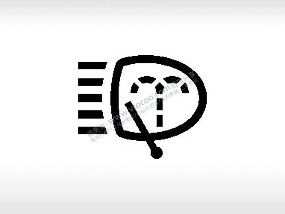 雨刮器远光灯公共标志生活日常公共图标系列布告栏黑色白色