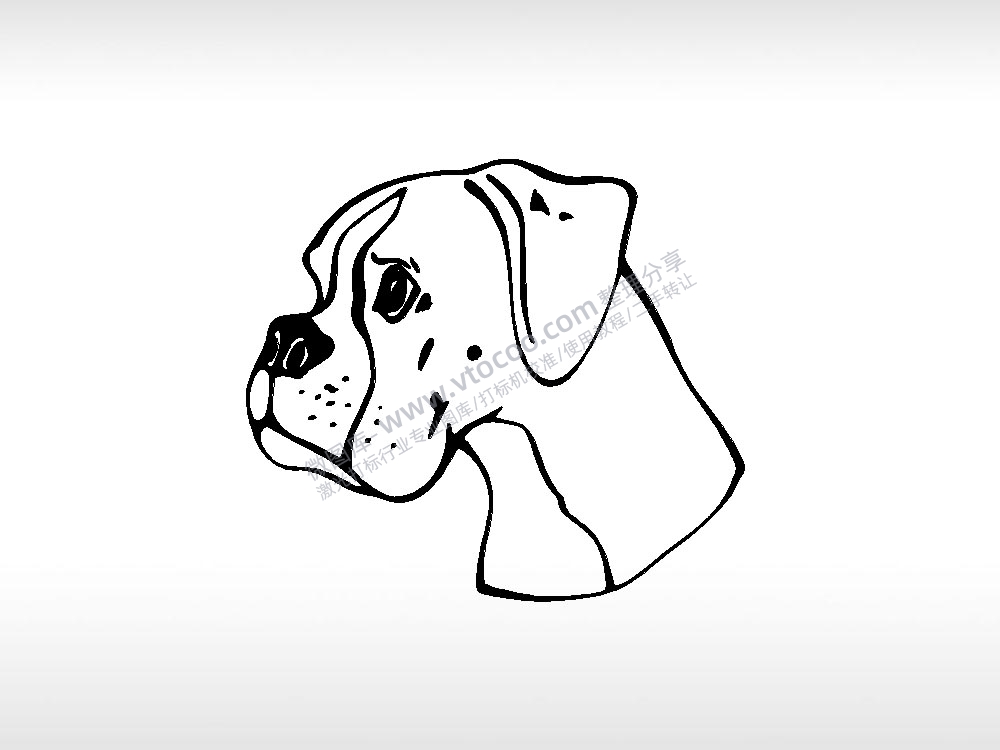 卡斯罗宠物狗牌PLT格式激光打标文件通用矢量图