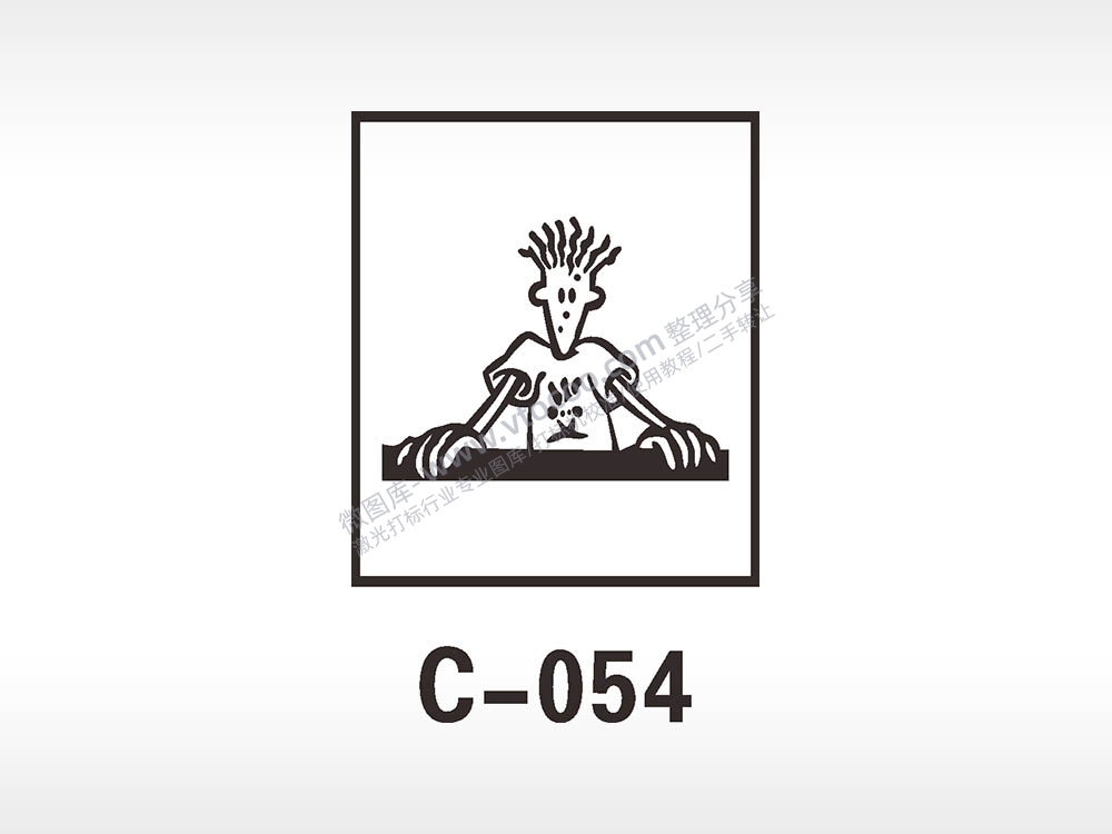 汽车贴花卡通名图精品车贴精选AI8.0格式激光打标文件通用矢量图