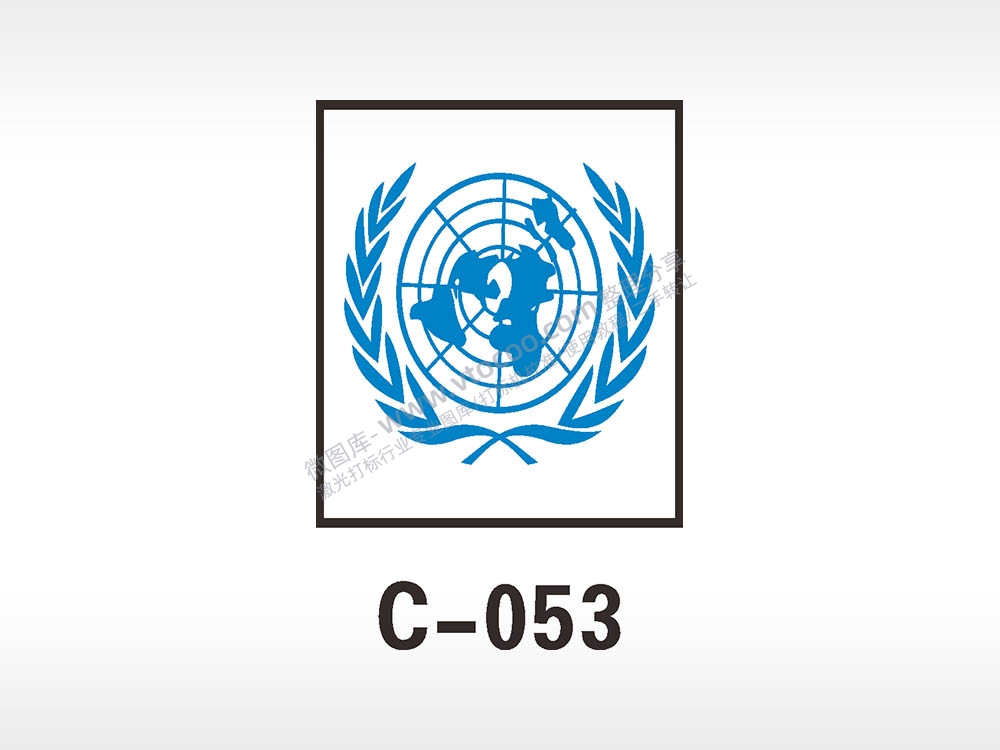 联合国图标汽车贴花精品车贴精选AI8.0格式激光打标文件通用矢量图
