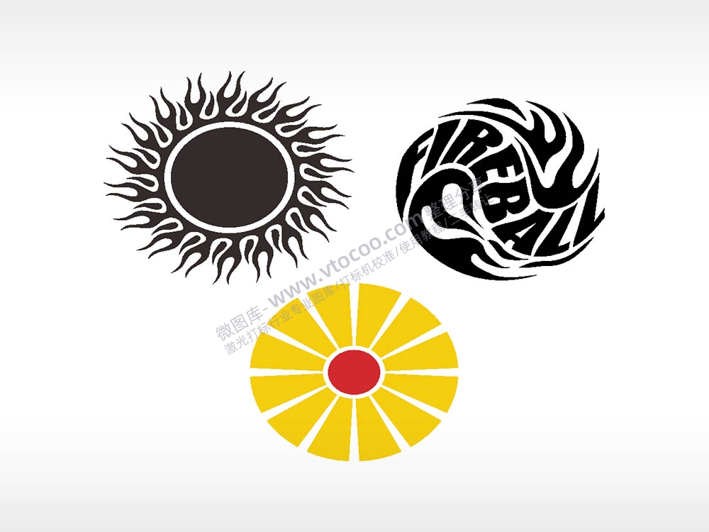 太阳FIREBALL汽车贴花卡通名图精品车贴精选