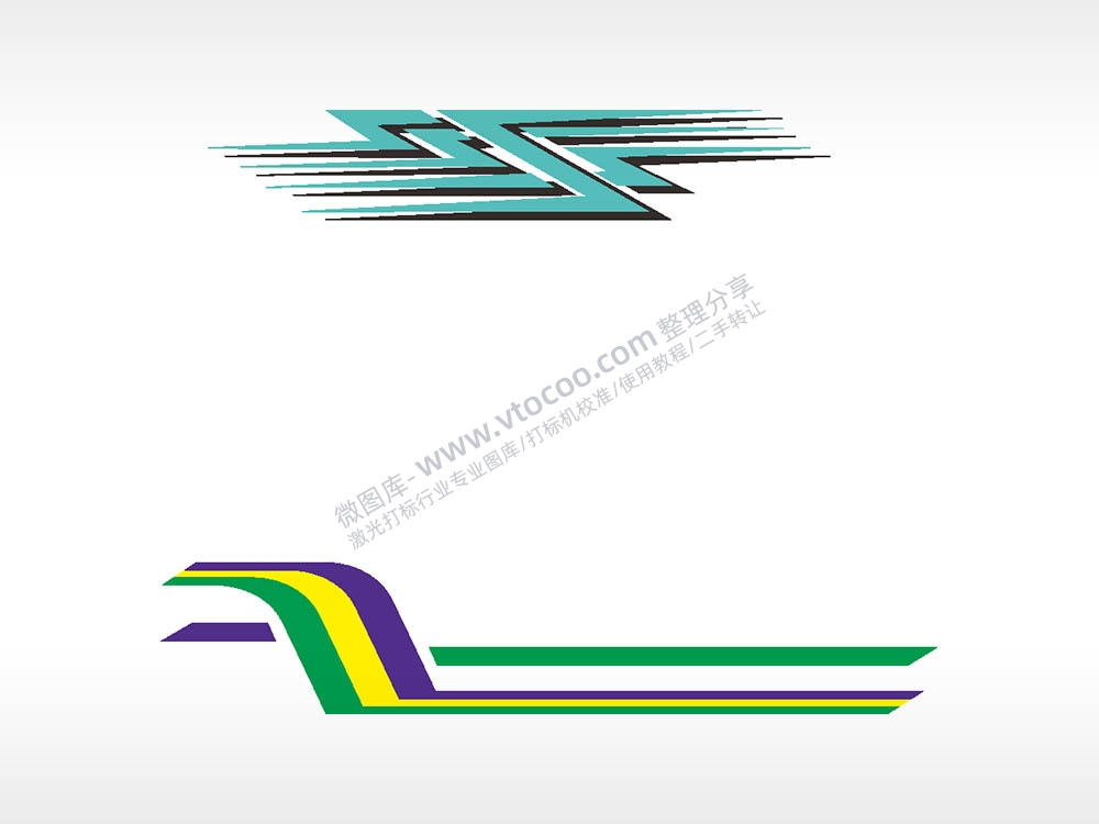 汽车贴花卡通名图精品车贴精选AI8.0格式激光打标文件通用矢量图