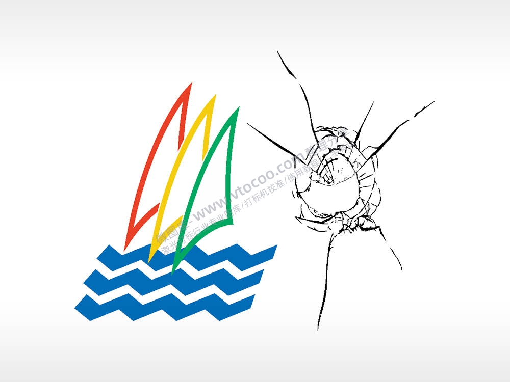 帆船破碎破洞汽车贴花卡通名图精品车贴精选