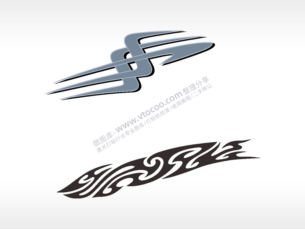 图腾标志线条涂鸦形状汽车贴花卡通名图精品车贴精选