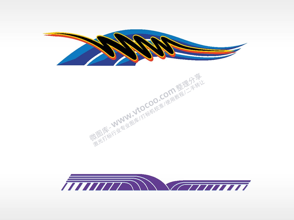 波纹汽车贴花名图精品车贴精选AI8.0格式激光打标文件通用矢量图