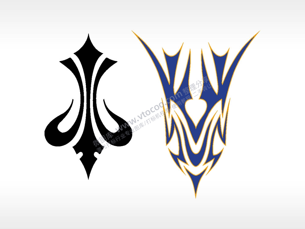 图腾汽车贴花名图精品车贴精选AI8.0格式激光打标文件通用矢量图