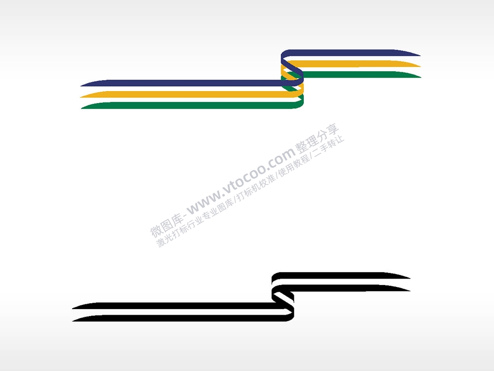 线条图腾汽车贴花精品车贴精选AI8.0格式激光打标文件通用矢量图