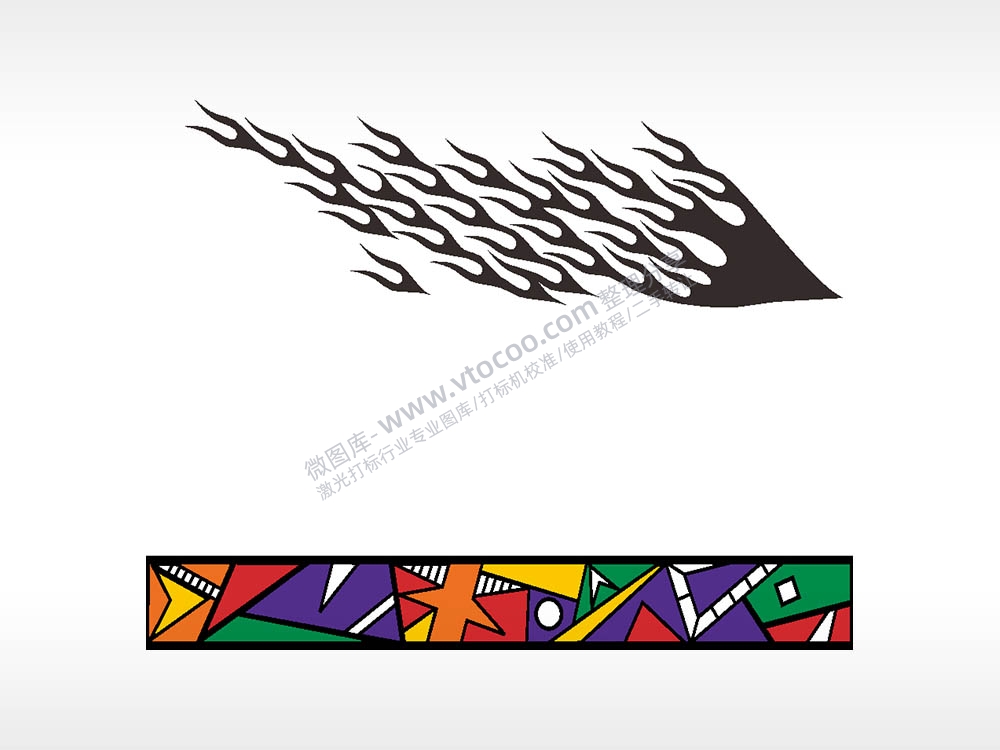 涂鸦形状汽车贴花精品车贴精选AI8.0格式激光打标文件通用矢量图