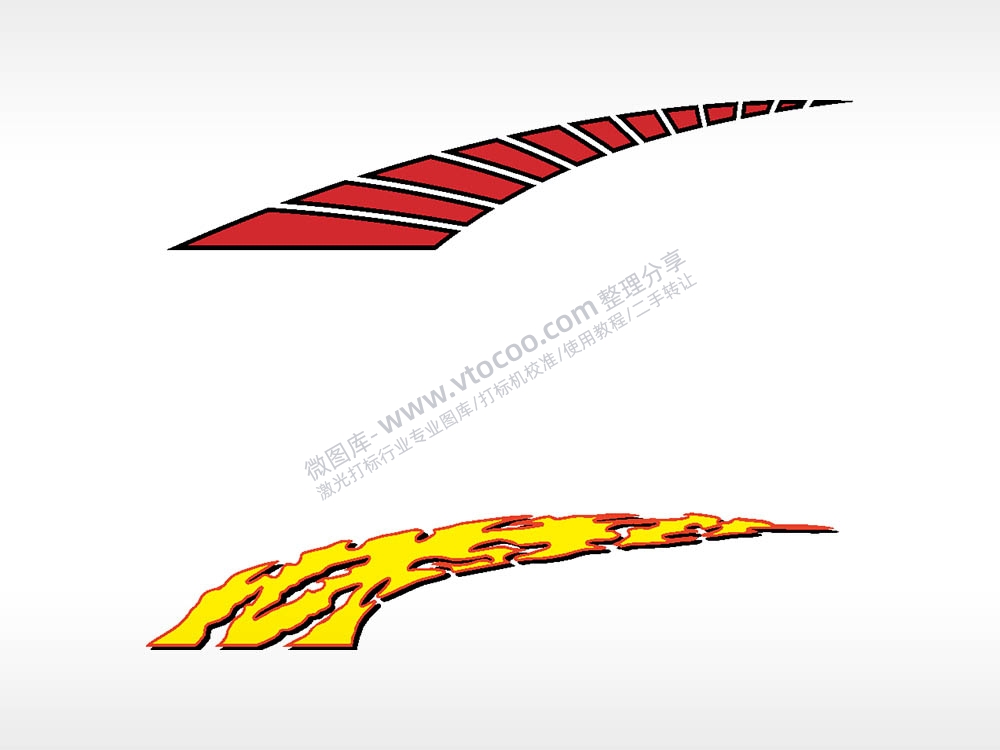 道痕汽车贴花名图精品车贴精选AI8.0格式激光打标文件通用矢量图