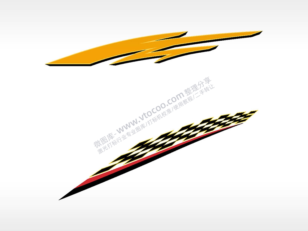 线条涂鸦形状汽车贴花卡通名图精品车贴精选