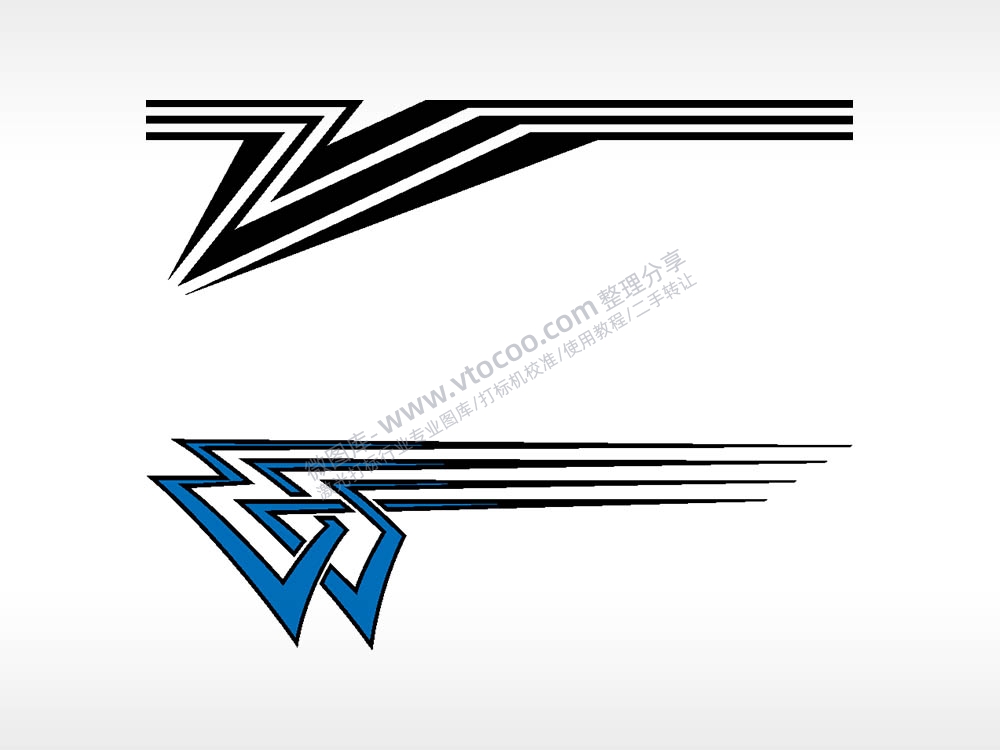 线条涂鸦形状汽车贴花卡通名图精品车贴精选