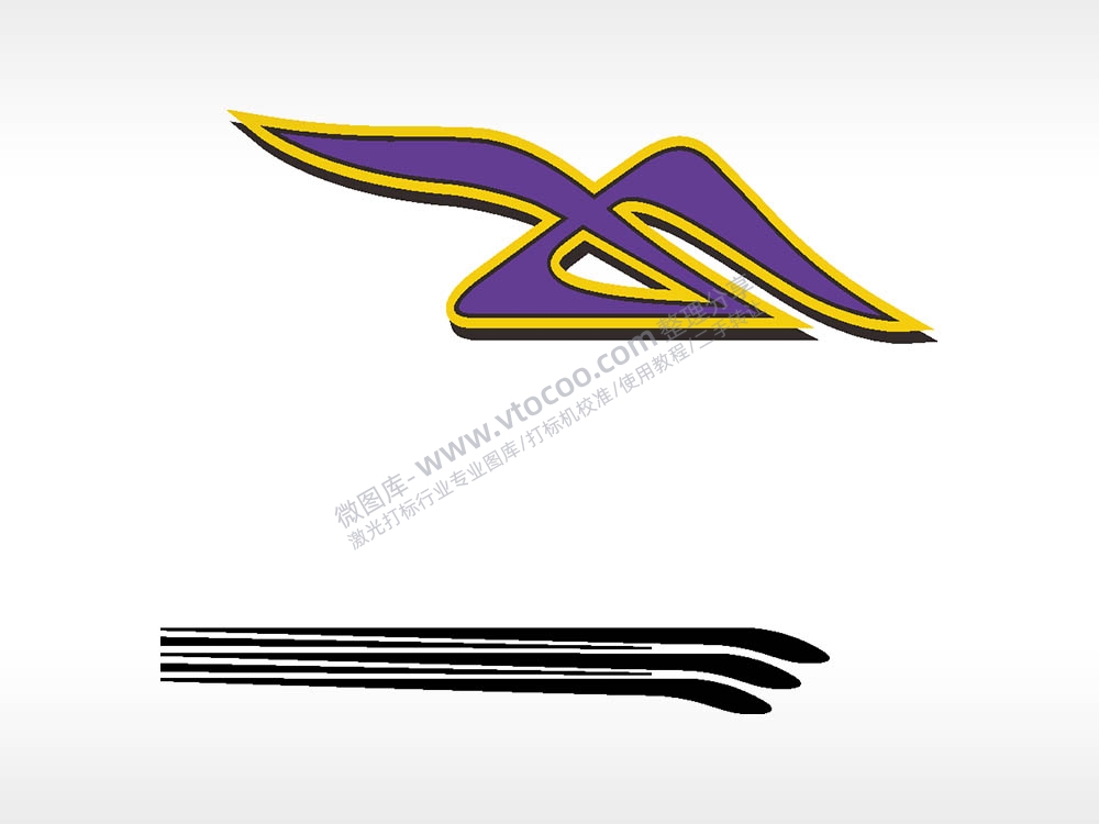 线条涂鸦汽车贴花卡通名图AI8.0格式激光打标文件通用矢量图