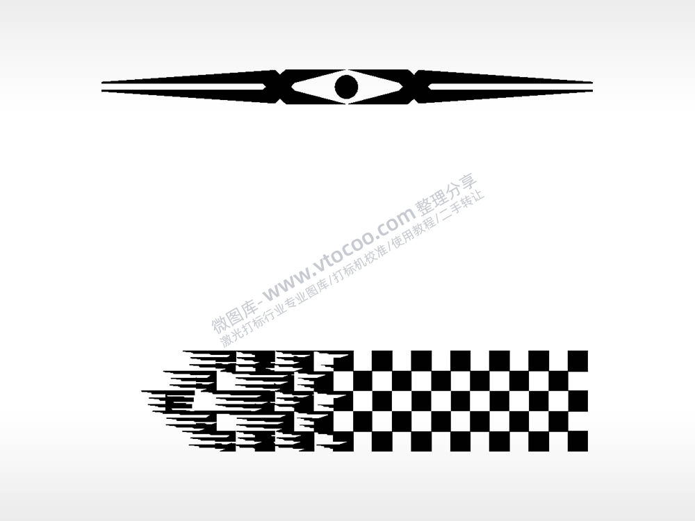 眼线条卡通名图精品车贴精选AI8.0格式激光打标文件通用矢量图