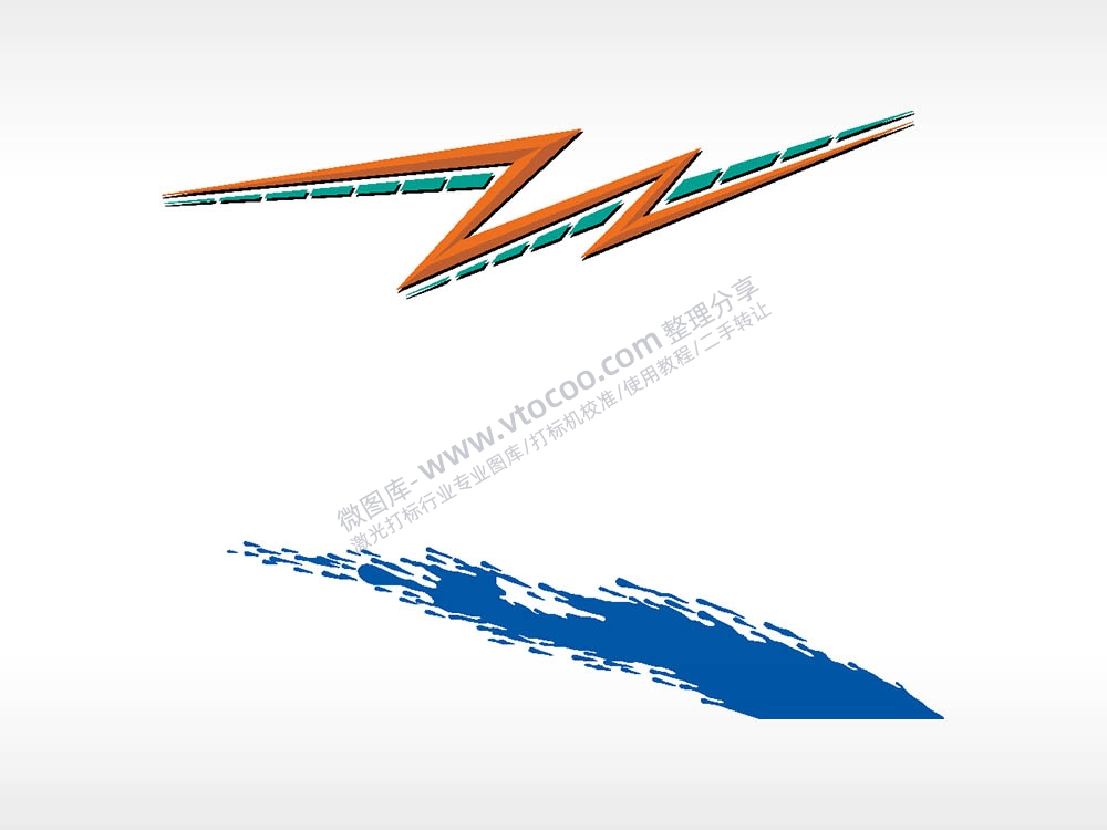 溅水汽车贴花精品车贴精选AI8.0格式激光打标文件通用矢量图