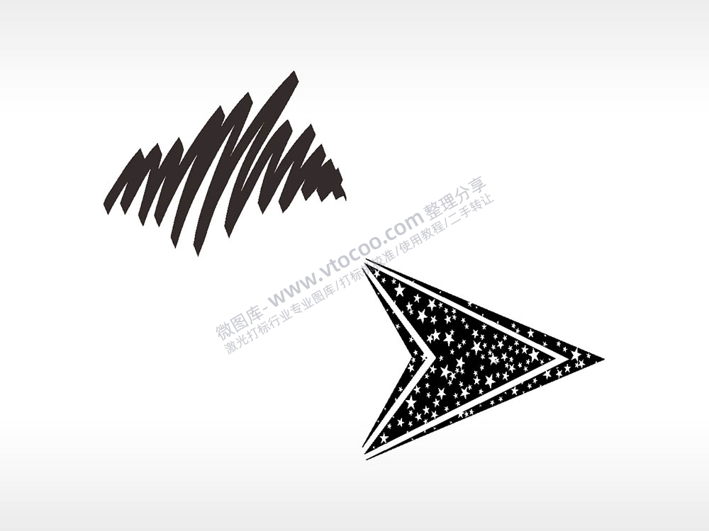 指标线条汽车贴花精品车贴精选AI8.0格式激光打标文件通用矢量图