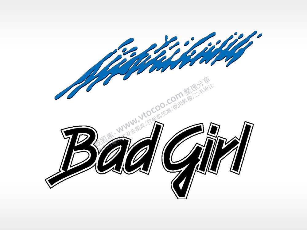 Bad girl汽车贴花卡通名图精品车贴精选