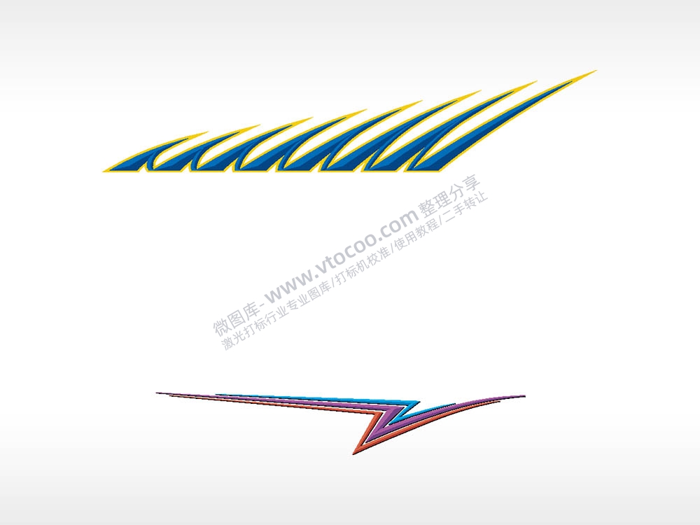 线条涂鸦汽车贴花精品车贴精选AI8.0格式激光打标文件通用矢量图