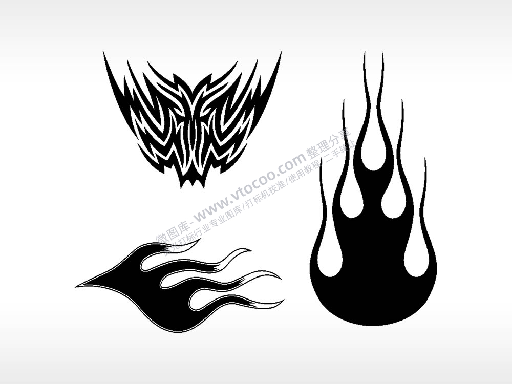 图腾线条涂鸦形状汽车贴花卡通名图精品车贴精选