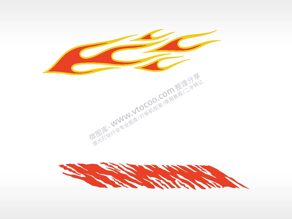 汽车贴花卡通名图精品车贴精选AI8.0格式激光打标文件通用矢量图