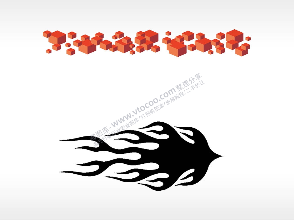 汽车贴花卡通名图精品车贴精选AI8.0格式激光打标文件通用矢量图