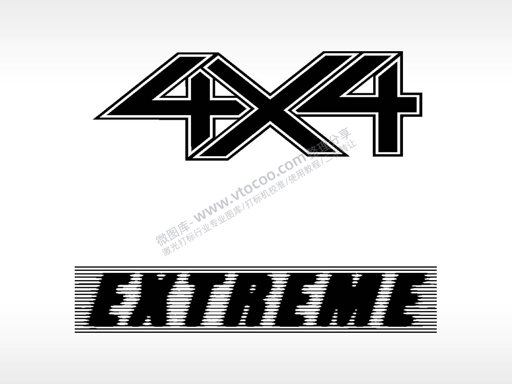 4X4 EXTREME汽车贴花精品车贴精选