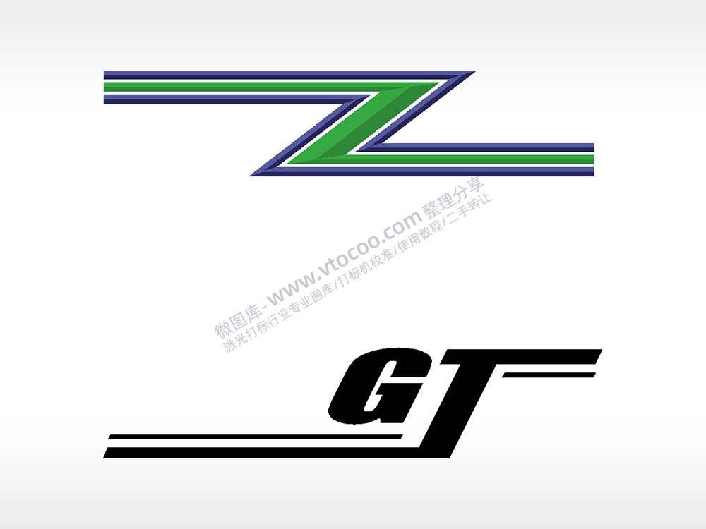 GT汽车贴花精品车贴精选AI8.0格式激光打标文件通用矢量图