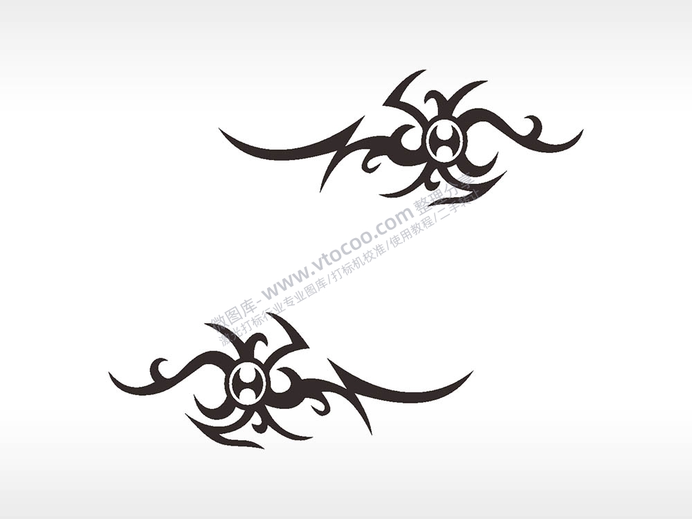 图腾纹身部落艺术集汽车贴花卡通名图精品车贴精选