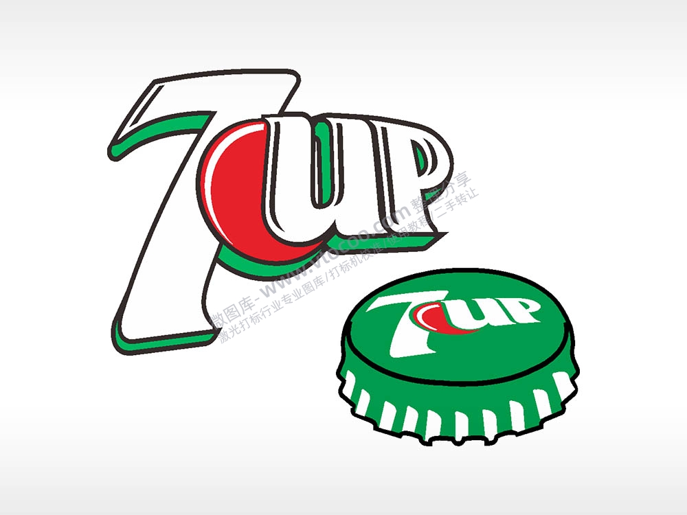 七喜盖子7UP汽车贴花卡通名图精品车贴精选