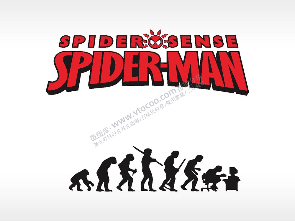 SPIDERMAN原始人进化史汽车贴花卡通名图精品车贴精选