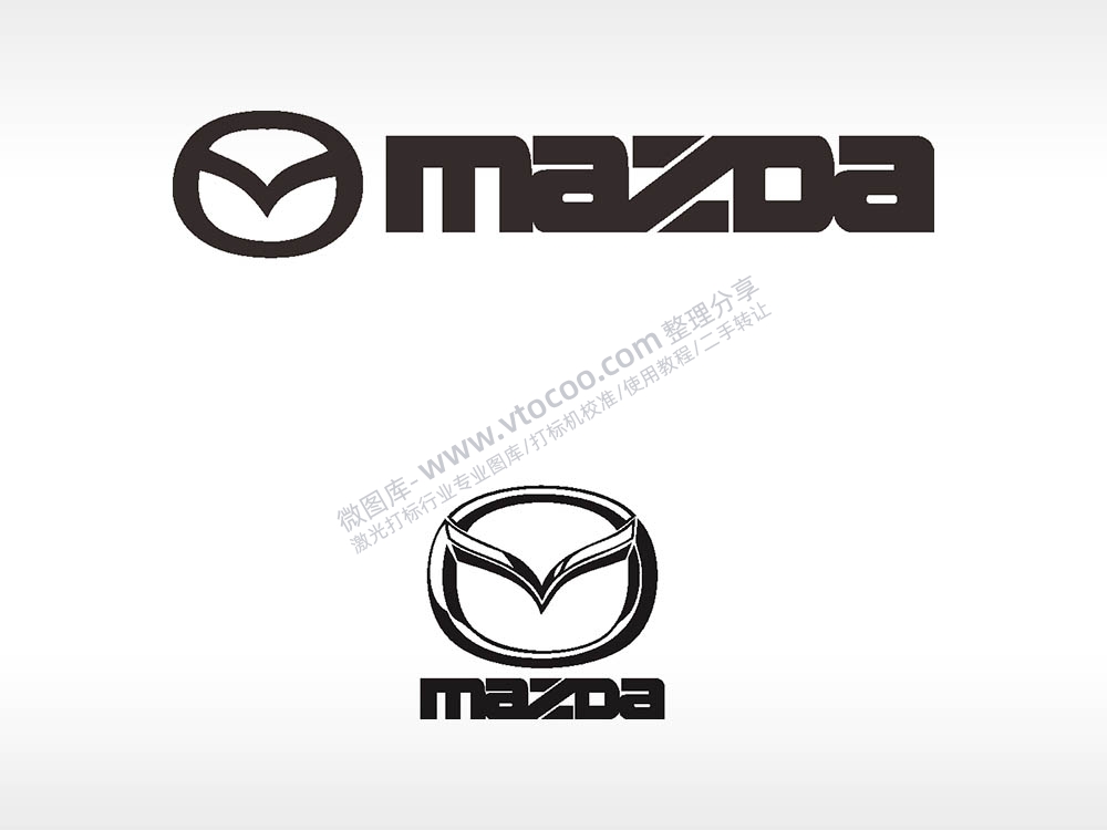 马自达mazda品牌汽车贴花卡通名图精品车贴精选